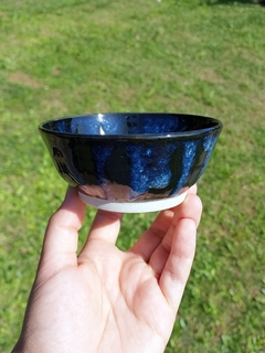 Cumbuca pequena preta e azul caribe - comprar online