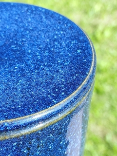 Manteigueira francesa azul safira - Supernova Ateliê