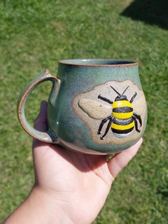 Caneca verde furtacor abelha