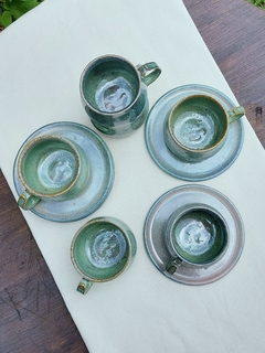 Conjunto cafezinho verde furtacor - Supernova Ateliê