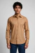 Camisa Social Masculina Slim Fit Manga Longa Polialgodão – Laranja