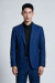 Terno Masculino Slim Fit 2 Botões Lapela Pontuda Stretch Azul Royal