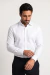 Camisa Social Masculina Slim Fit Microtexturizada Com Elastano – Branca na internet