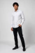 Camisa Manga Longa Slim Maquinetada Bambu Stretch Branco na internet