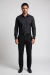 Camisa Social Masculina Slim Fit Microtexturizada Com Elastano – Preta - loja online