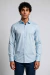 Camisa Social Masculina Slim Fit Manga Longa Polialgodão – Azul Bebê