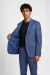 Terno Social Masculino Slim Fit Malha Premium- Azul Escuro - comprar online