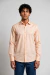 Camisa Social Masculina Slim Fit Manga Longa Polialgodão – Salmão