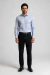 Camisa Social Masculina Slim Fit Maquinetada Algodão e Poliéster – Azul - Dilomon Camisaria