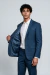 Terno Masculino Slim Fit 2 Botões de Malha Viscose Super Stretch Azul Escuro - comprar online