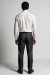 Camisa Social Masculina Slim Fit Maquinetada Algodão e Poliéster – Branca - loja online