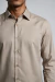 Camisa Manga Longa Slim Tech Bambu com Elastano Bege - comprar online