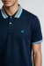 Camisa Polo Masculina Azul Marinho Detalhes Turquesa - comprar online
