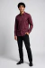 Camisa Manga Longa Slim Maquinetada Bambu Stretch Vinho na internet
