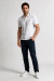 Polo Manga Curta Friso Dourado Branco on internet