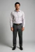 Camisa Social Masculina Slim Fit Maquinetada Algodão e Poliéster – Lilás - Dilomon Camisaria