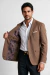 Blazer Masculino Slim Fit Alfaiataria Viscose com Elastano – Marrom Castanho - comprar online