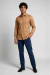 Camisa Social Masculina Slim Fit Manga Longa Polialgodão – Laranja na internet