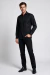 Camisa Social Masculina Slim Fit Manga Longa Polialgodão com Elastano – Preto na internet