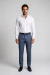Calça Social Masculina Slim Fit Alfaiataria Com Ajuste Xadrez – Azul Escuro - Dilomon Camisaria