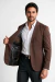 Blazer Masculino Slim Fit Alfaiataria Viscose com Elastano – Chocolate - comprar online