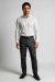 Camisa Social Masculina Slim Fit Maquinetada Algodão e Poliéster – Branca - Dilomon Camisaria