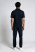 Camisa Polo Masculina Preta Gola Texturizada Borda Branca - Dilomon Camisaria