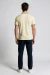 Camisa Polo Masculina Amarelo Claro Gola Listrada Bordada - Dilomon Camisaria