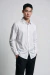 Camisa Manga Longa Social Slim Maquinetada Bambu Stretch Branco