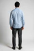 Camisa Social Masculina Slim Fit Manga Longa Microtexturizada com Elastano – Azul Bebê - Dilomon Camisaria