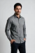 Camisa Social Slim Bambu Stretch Cinza Escuro - 3/4
