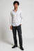 Camisa Manga Longa Social Slim Algodão Stretch Branco - frente