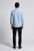 Camisa Social Slim Bambu Stretch Azul Bebê - costas