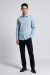 Camisa Social Slim Bambu Stretch Azul Bebê - frente