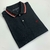 Dilomon Camisa Polo Básica Preta Masculina de Luxo C02-A - loja online