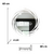 Espejo led ARD redondo Glanz Luminous Glass Tornado 60 cm - ARD Diseñamos espejos, reflejamos tu esencia.