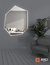 Espejo led ARD Glanz HeptaGlow de forma octagonal, medidas 78 x 60 cm, con luz ajustable en tres tonos, montado en una pared con decoración minimalista.