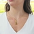 Colar de Nossa Senhora Aparecida com Strass e Detalhes Vazados - Folheado na internet