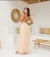 VESTIDO LISTRADO MIA AMARELO - comprar online