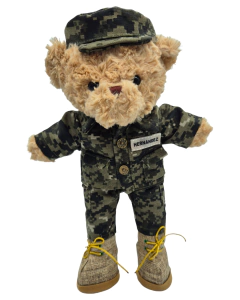 MilitarOso - Oso con atuendo militar camuflaje y gorra 35 cm - comprar en línea