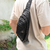 Bandolera Morral Cartera Negra Ecocuero Unisex