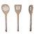 Set De Utensillos De Cocina Beige Mango De Acero C/exhibidor en internet
