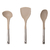 Set De Utensillos De Cocina Beige Mango De Acero C/exhibidor - Jacu hogar