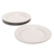 Imagen de Set De 4 Platos Playos Modernos Rayas Blancos De Porcelana