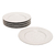 Imagen de Set De 6 Platos Playos De Postre Moderno Rayas De Porcelana