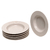 Set De 6 Platos Hondos Moderno Rayas De Porcelana - tienda online