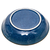 Set De 6 Platos Hondos De Porcelana Azul Borde Dorado en internet