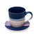 Set De 6 Tazas Y Platos De Porcelana Estilo Noche Moderna - Jacu hogar