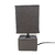 Lampara De Mesa Velador De Porcelana Estilo Design Gris - Jacu hogar