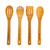 Imagen de Set De Utensillos De Cocina Bambu C/soporte De Ceramica